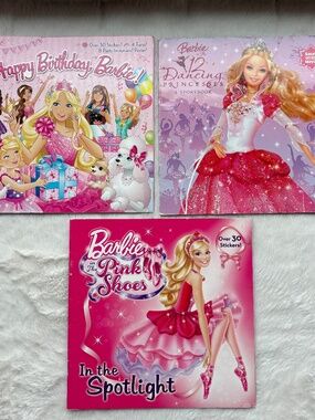 Barbie Pictureback Storybook Bundle Pink Shoes 12 Dancing Princesses
